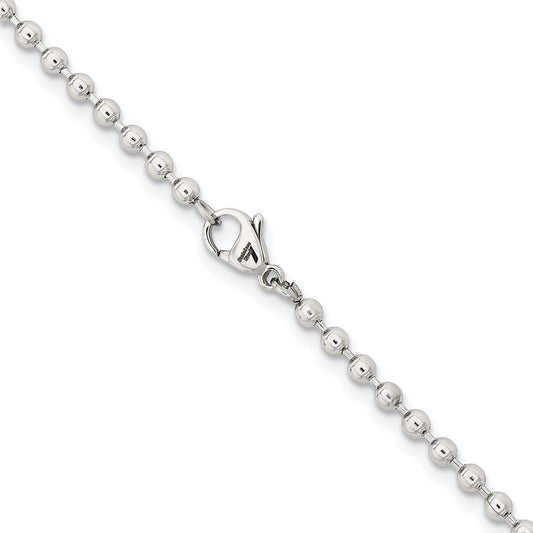 Chisel Stainless Steel Polished 3mm 22 inch Ball ChainSRN223