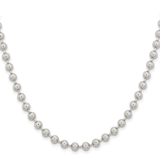 Chisel Stainless Steel Polished 5mm 24 inch Ball Chain SRN224