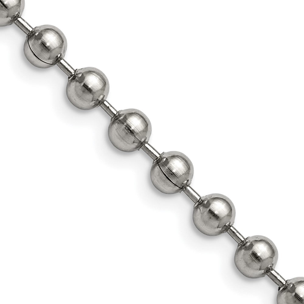 Chisel Stainless Steel Polished 5mm 24 inch Ball Chain SRN224
