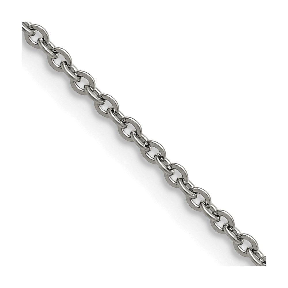 Chisel Stainless Steel Polished 2.3mm 16 inch Cable ChainSRN228