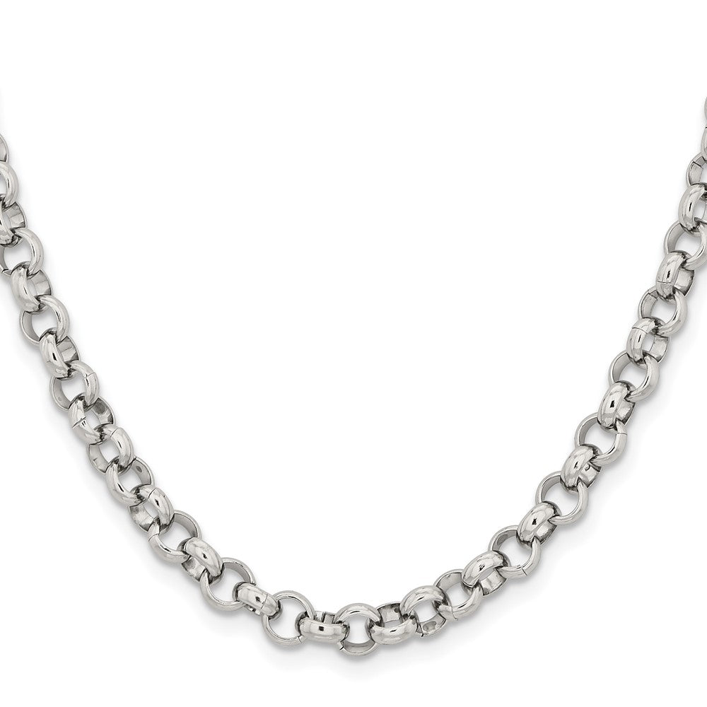 Chisel Stainless Steel Polished 6mm 24 inch Rolo ChainSRN231