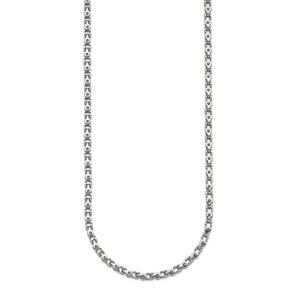Chisel Stainless Steel Polished 20 inch Fancy Link ChainSRN2544