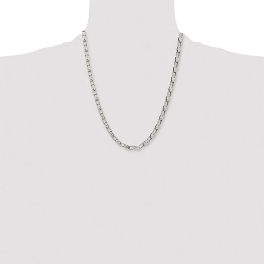 Chisel Stainless Steel Polished 22 inch Fancy Link ChainSRN2689