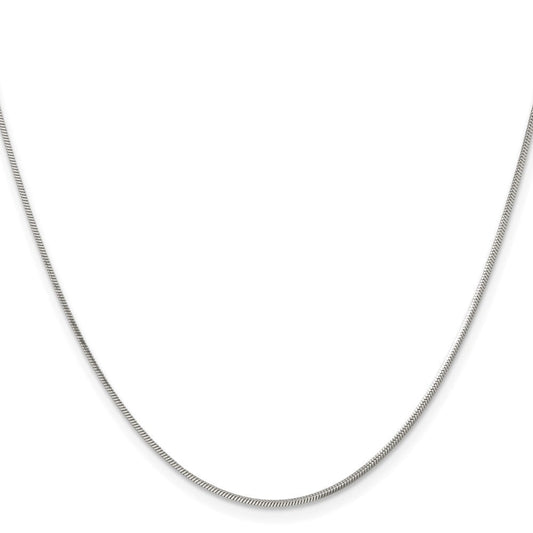 Chisel Stainless Steel Polished 1.2mm Square Snake 20 inch ChainSRN2866