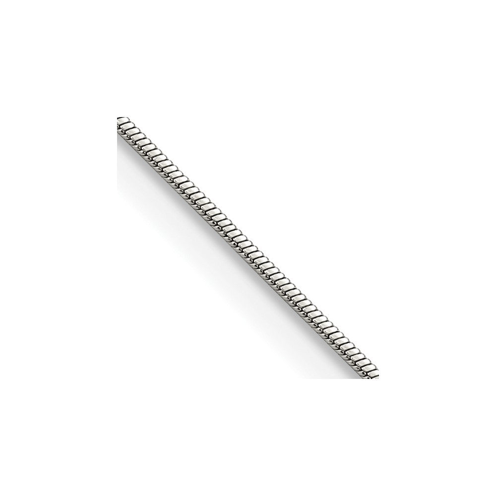 Chisel Stainless Steel Polished 1.2mm Square Snake 18 inch ChainSRN2866