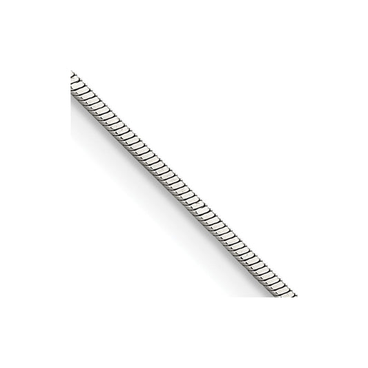 Chisel Stainless Steel Polished 1.5mm Square Snake 18 inch ChainSRN2867