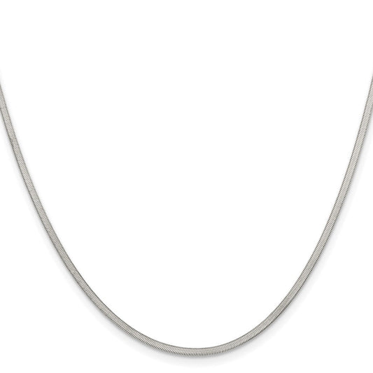 Chisel Stainless Steel Polished 1.8mm 22 inch Herringbone ChainSRN2869