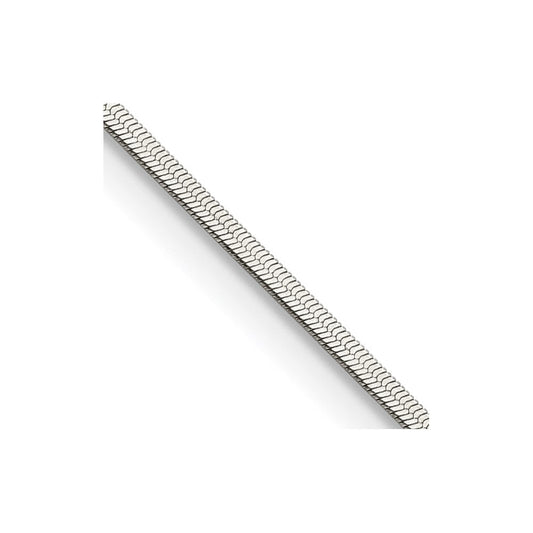 Chisel Stainless Steel Polished 1.8mm 20 inch Herringbone ChainSRN2869