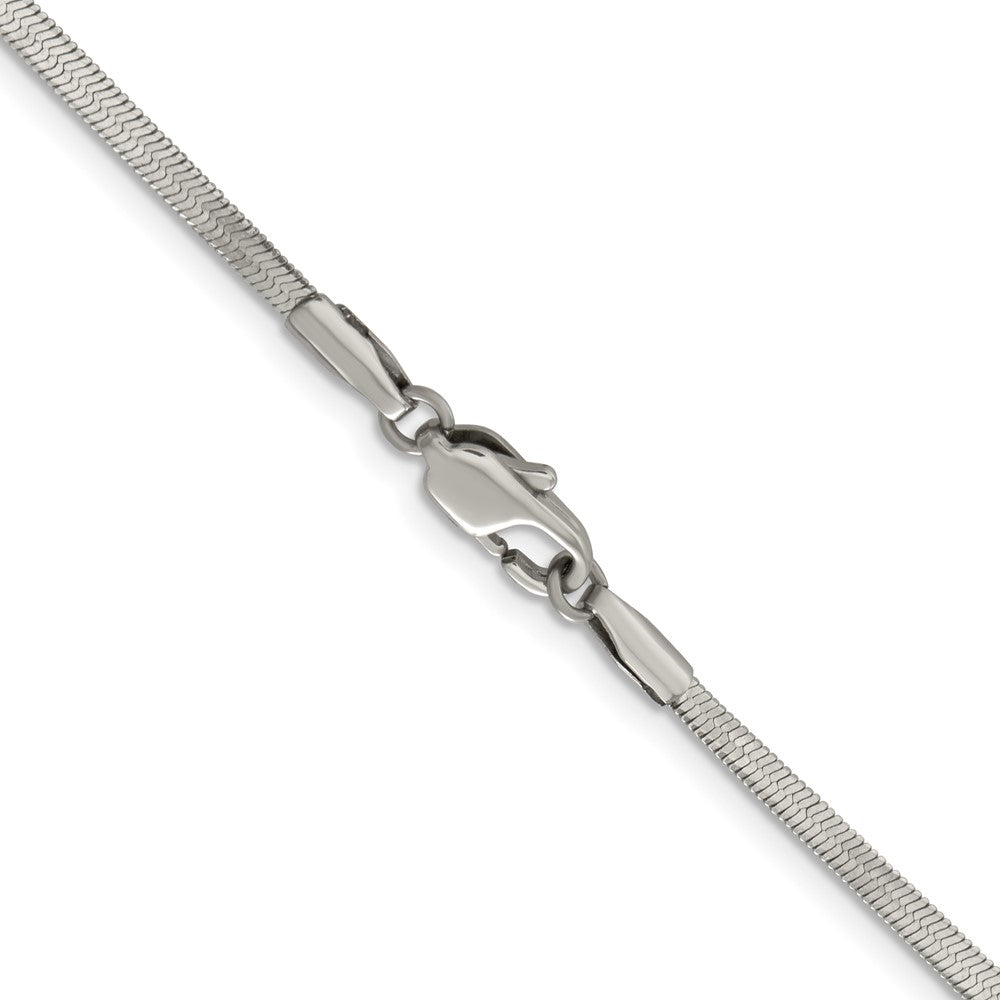 Chisel Stainless Steel Polished 2.3mm 24 inch Herringbone ChainSRN2870