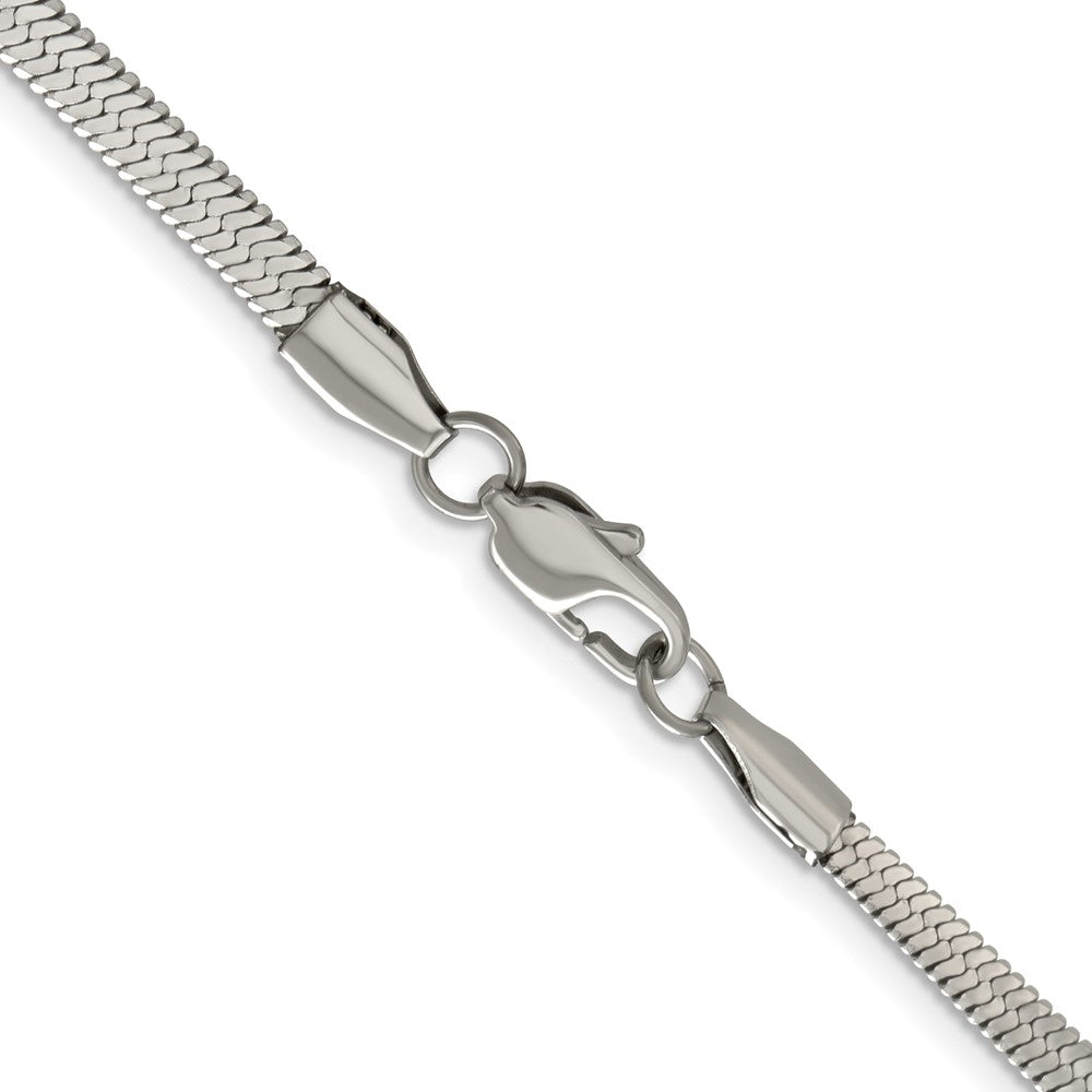 Chisel Stainless Steel Polished 3.90mm 24 inch Herringbone ChainSRN2872