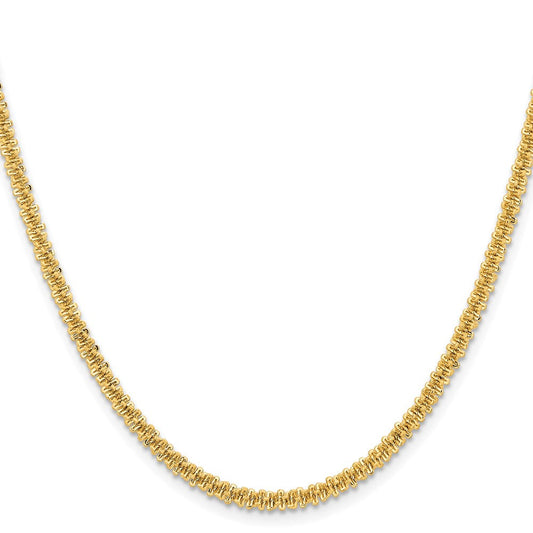 Chisel Stainless Steel Polished Yellow IP-plated 3mm 22 inch Cyclone ChainSRN2874