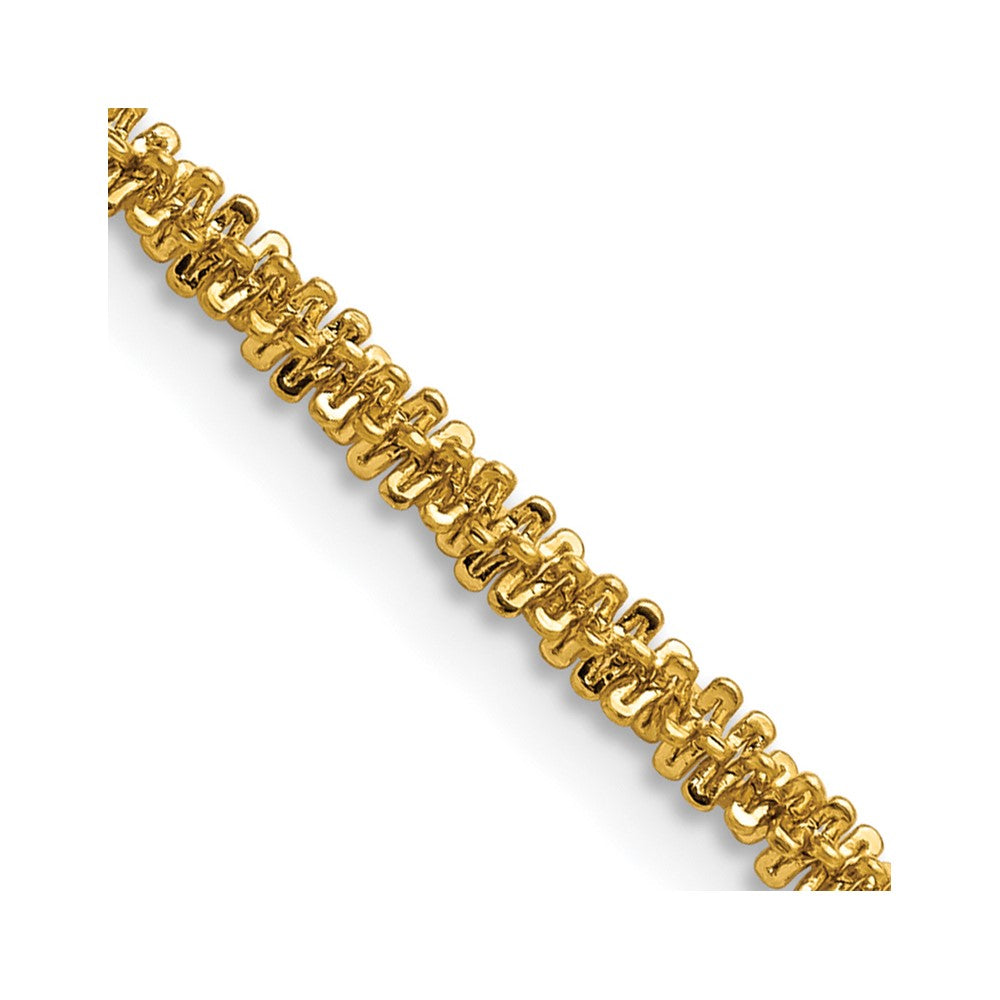 Chisel Stainless Steel Polished Yellow IP-plated 3mm 20 inch Cyclone ChainSRN2874