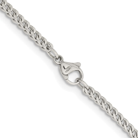 Chisel Stainless Steel Polished 2.5mm 22 inch Franco ChainSRN2896