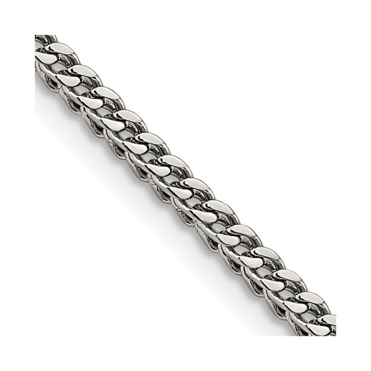 Chisel Stainless Steel Polished 3mm 18 inch Franco ChainSRN2897