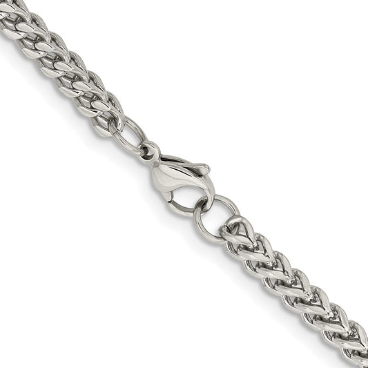 Chisel Stainless Steel Polished 4mm 22 inch Franco ChainSRN2898