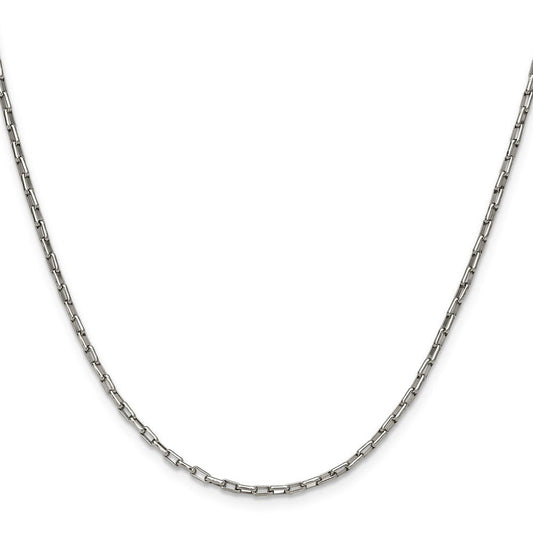 Chisel Stainless Steel Polished 2.2mm 18 inch Fancy Box/Paperclip Link ChainSRN3399