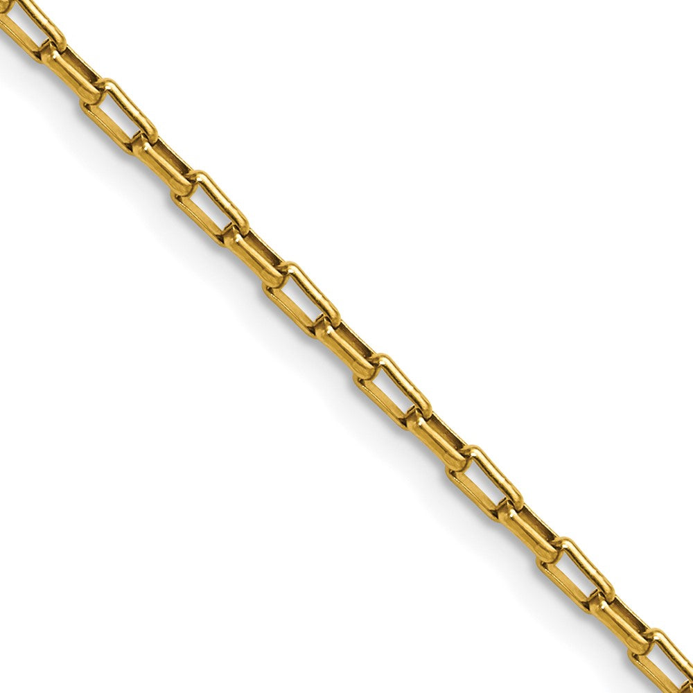 Chisel Stainless Steel Polished Yellow IP-plated 2.2mm 16 inch Fancy Box/Paperclip Link ChainSRN3399GP