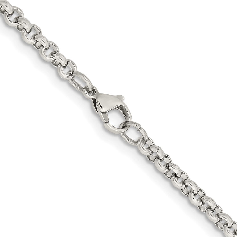 Chisel Stainless Steel Polished 3.9mm 30 inch Rolo ChainSRN653
