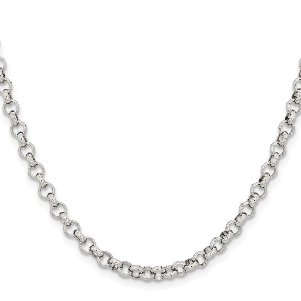 Chisel Stainless Steel Polished 4.6mm 24 inch Rolo ChainSRN654