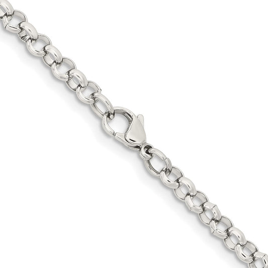 Chisel Stainless Steel Polished 4.6mm 36 inch Rolo ChainSRN654