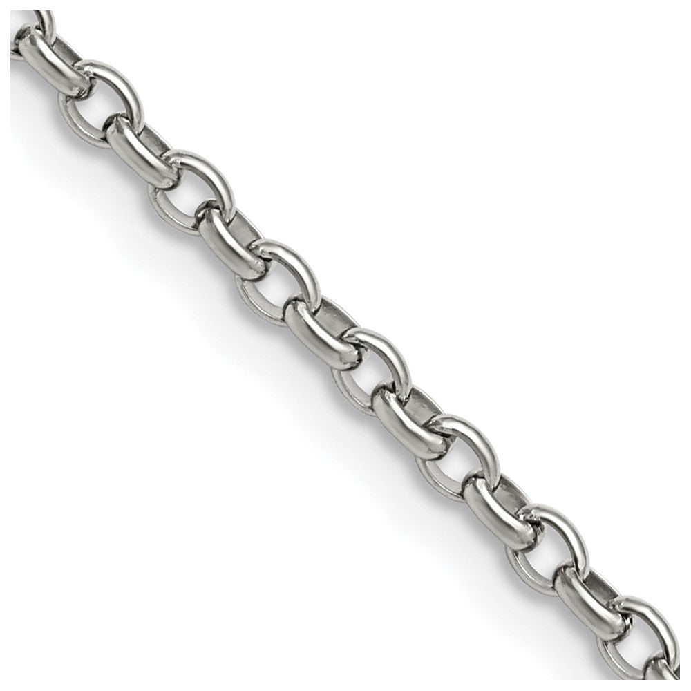 Chisel Stainless Steel Polished 3.2mm 18 inch Cable ChainSRN656