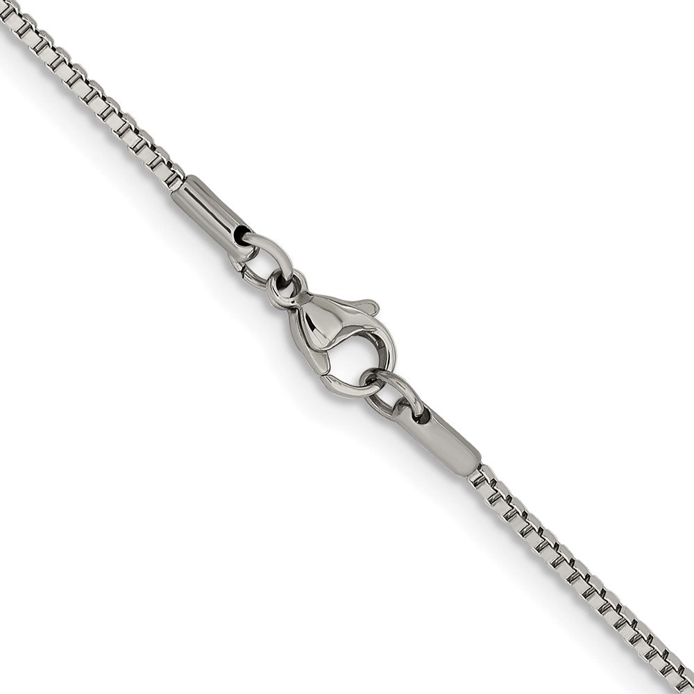 Chisel Stainless Steel Polished 1.5mm 20 inch Box ChainSRN662