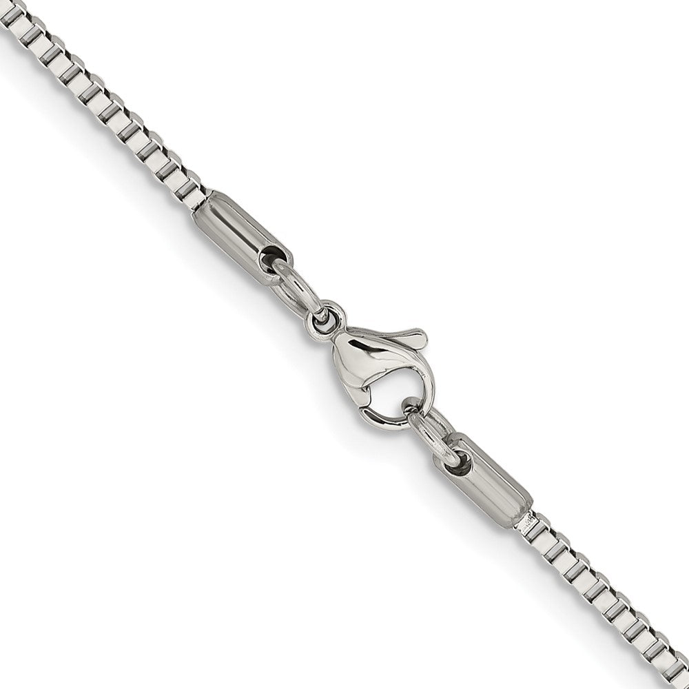 Chisel Stainless Steel Polished 2mm 22 inch Box ChainSRN663