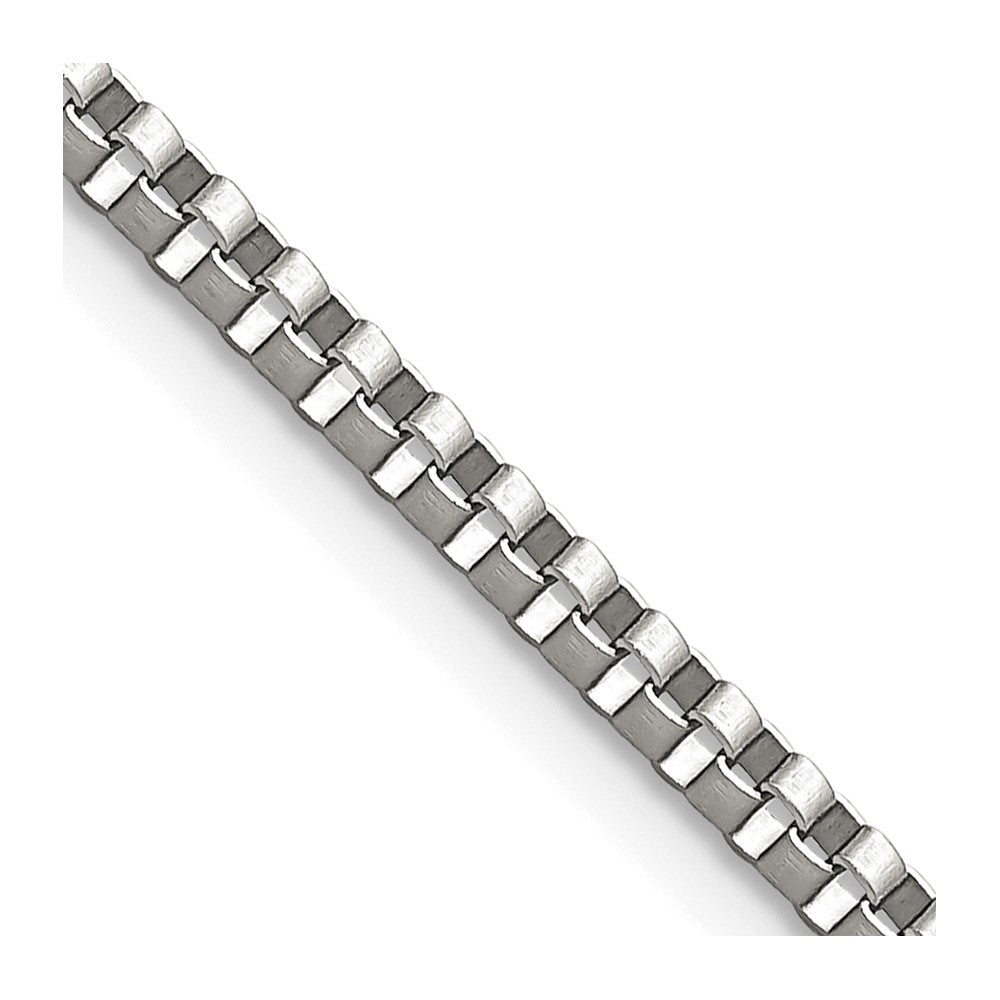 Chisel Stainless Steel Polished 2.4mm 18 inch Box ChainSRN664