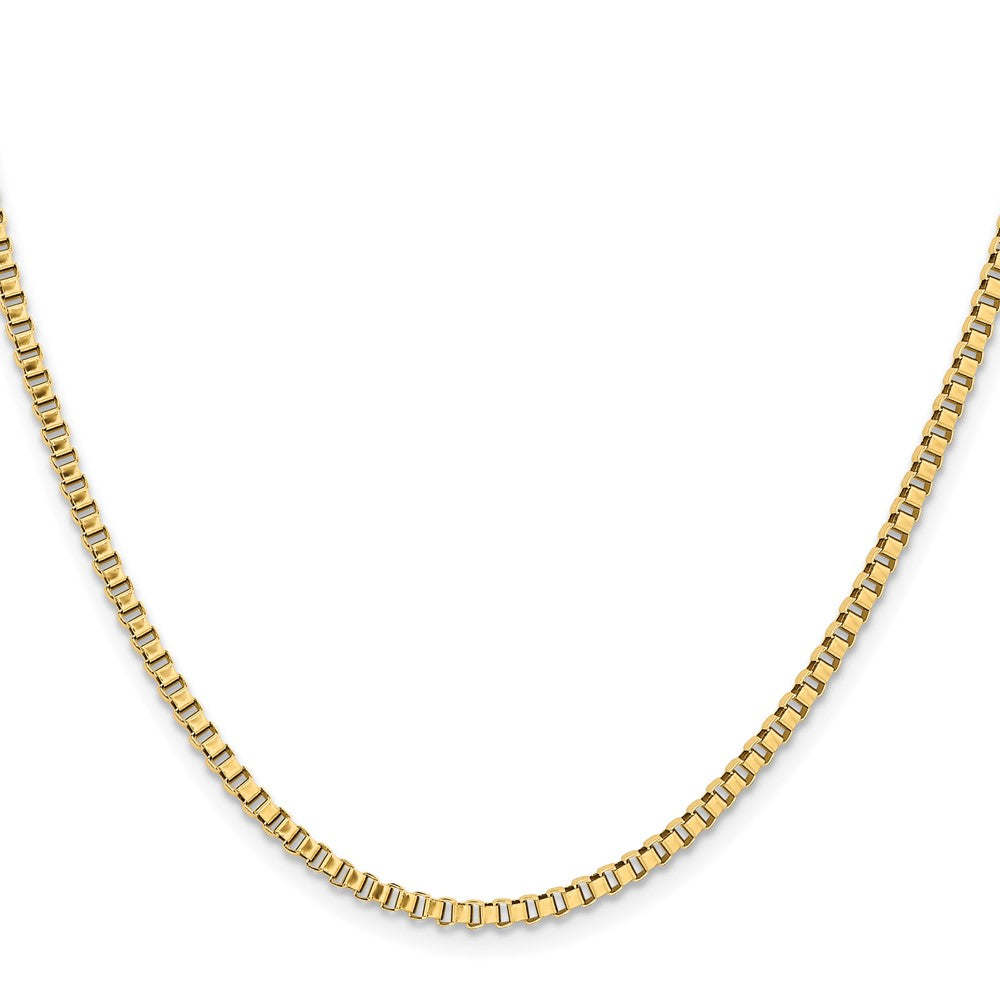 Chisel Stainless Steel Polished Yellow IP-plated 2.4mm 20 inch Box ChainSRN664GP