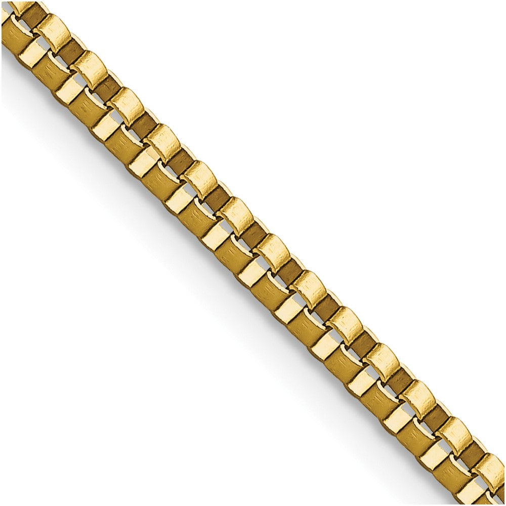 Chisel Stainless Steel Polished Yellow IP-plated 2.4mm 18 inch Box ChainSRN664GP