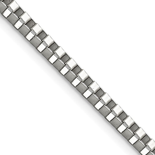Chisel Stainless Steel Polished 3.2mm 20 inch Box ChainSRN665