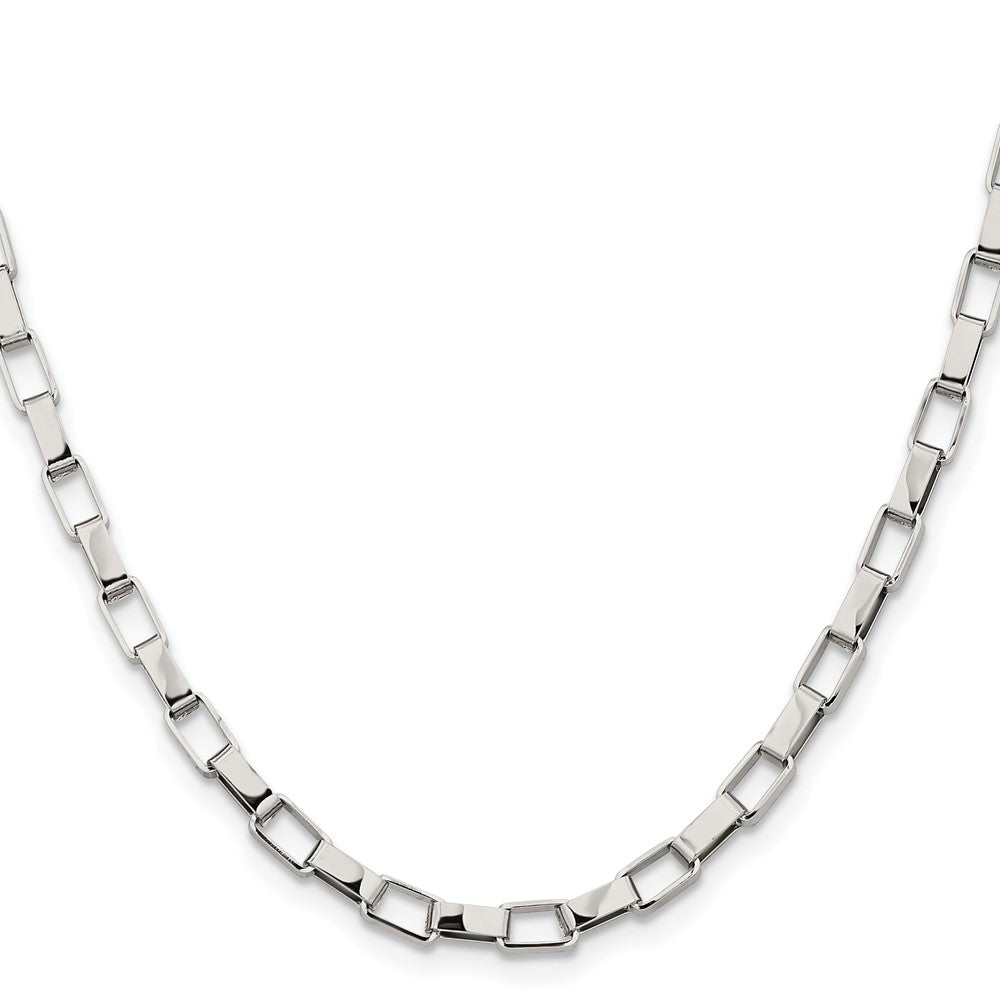 Chisel Stainless Steel Polished 4.8mm 30 inch Square Link ChainSRN666