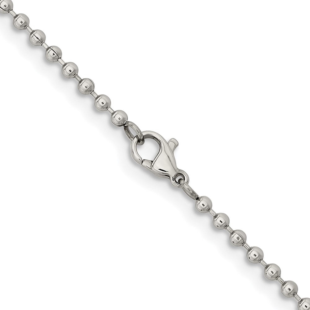 Chisel Stainless Steel Polished 2.4mm 20 inch Ball ChainSRN668