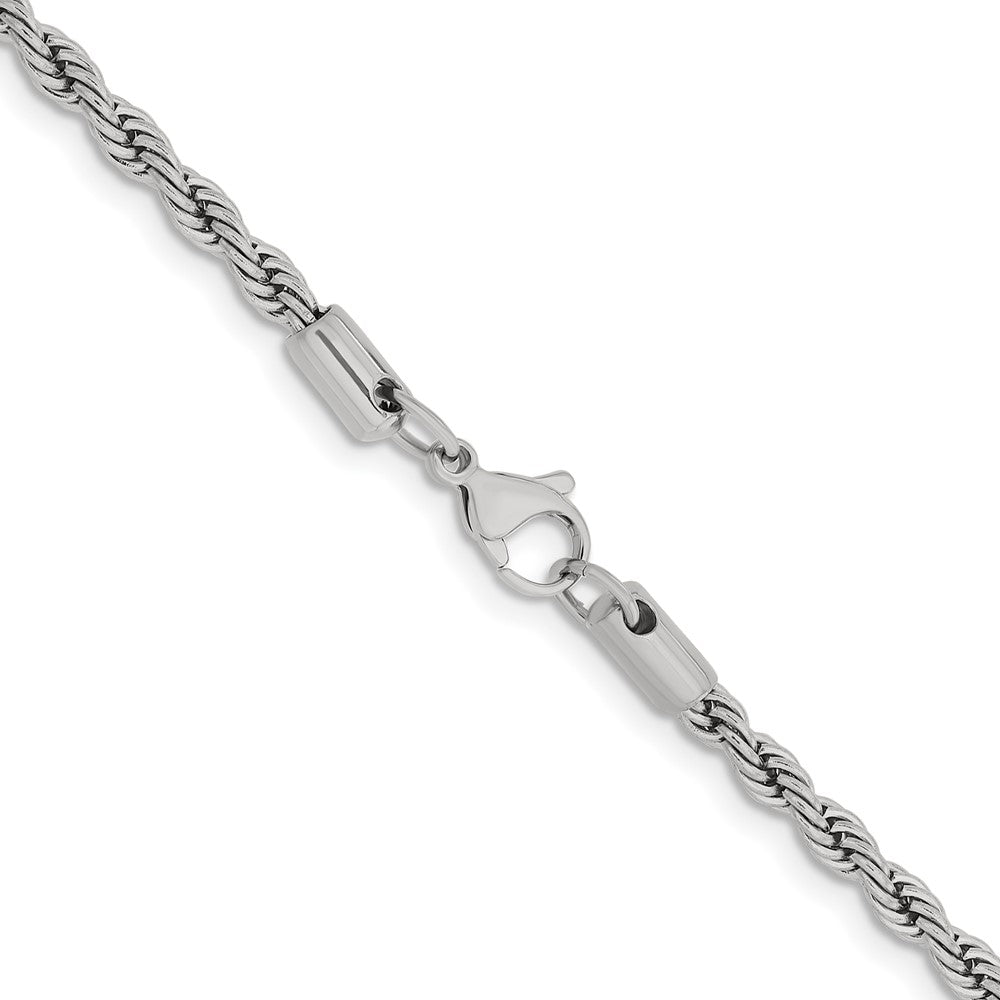 Chisel Stainless Steel Polished 4mm 22 inch Rope ChainSRN673