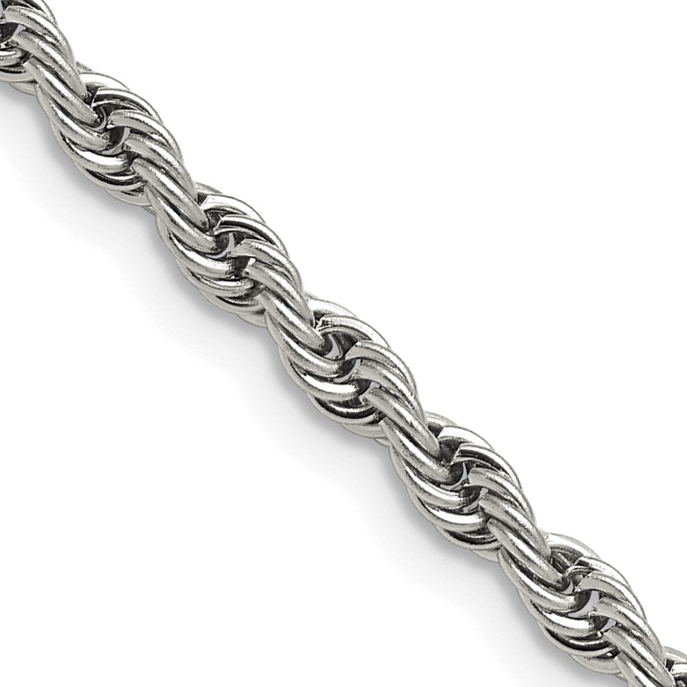 Chisel Stainless Steel Polished 4mm 18 inch Rope ChainSRN673