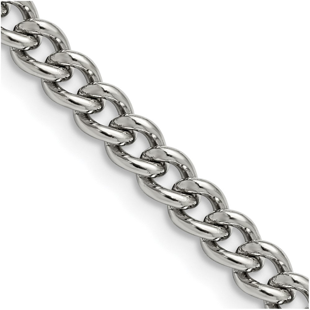 Chisel Stainless Steel Polished 5.3mm 18 inch Round Curb ChainSRN687