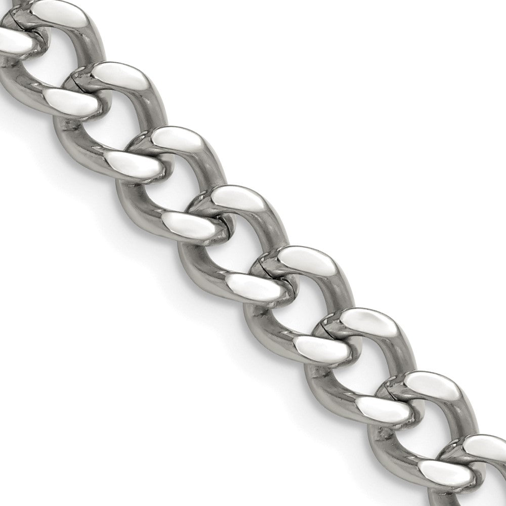 Chisel Stainless Steel Polished 7.5mm 20 inch Curb ChainSRN690