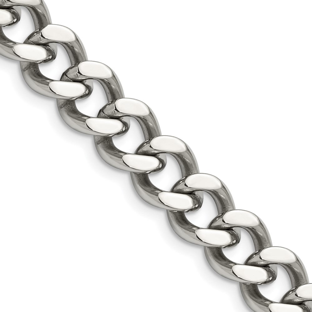 Chisel Stainless Steel Polished 11.5mm 22 inch Curb ChainSRN692