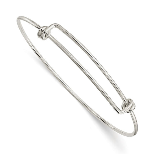 Sterling Silver 1.65mm Wire Expandable Bangle SS5042