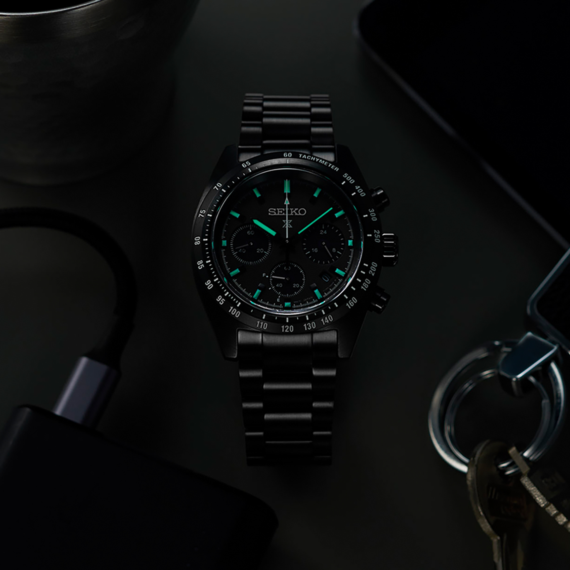 Seiko Speedtimer Solar Chronograph Watch SSC917