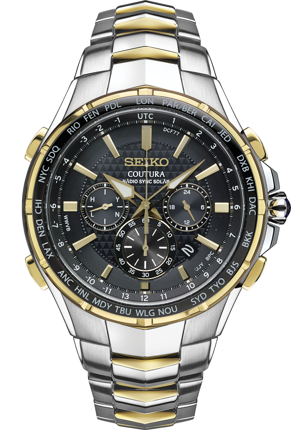 Seiko Coutura Radio Sync Solar Chronograph Watch SSG010