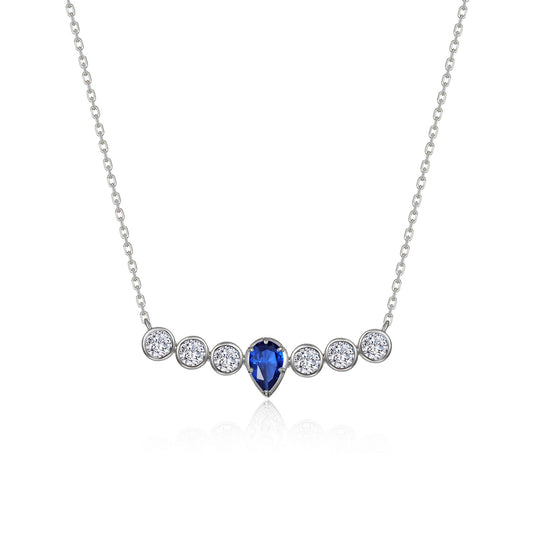Lafonn Sapphire Pear of Joy Necklace