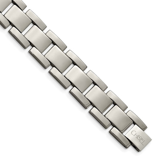 Chisel Titanium Polished 8.5 inch Bracelet TBB105-8.5
