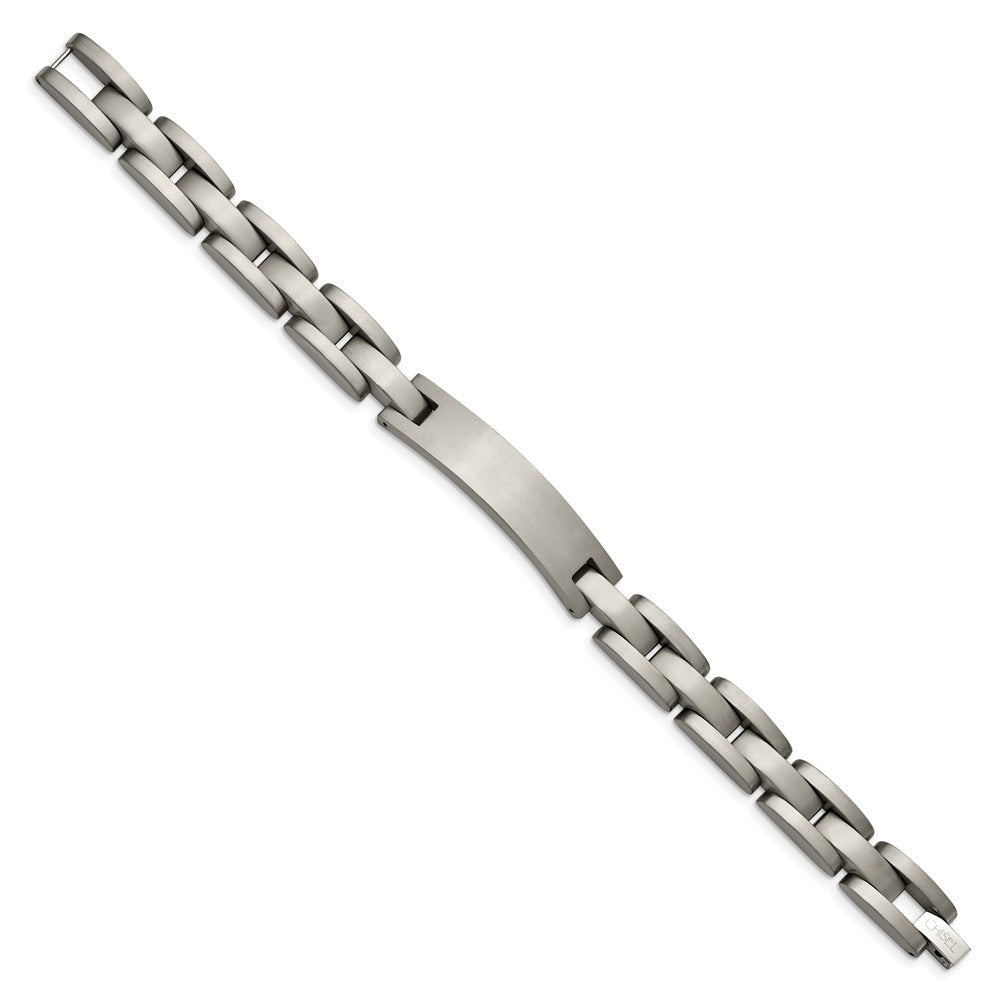 Chise Titanium Brushed 8.75 inch ID Bracelet TBB122-8.75