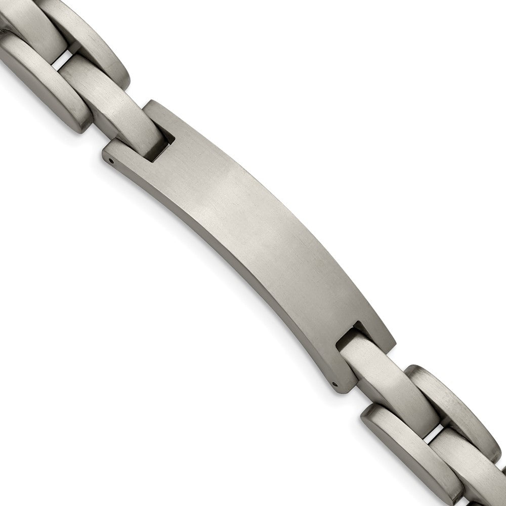 Chise Titanium Brushed 8.75 inch ID Bracelet TBB122-8.75