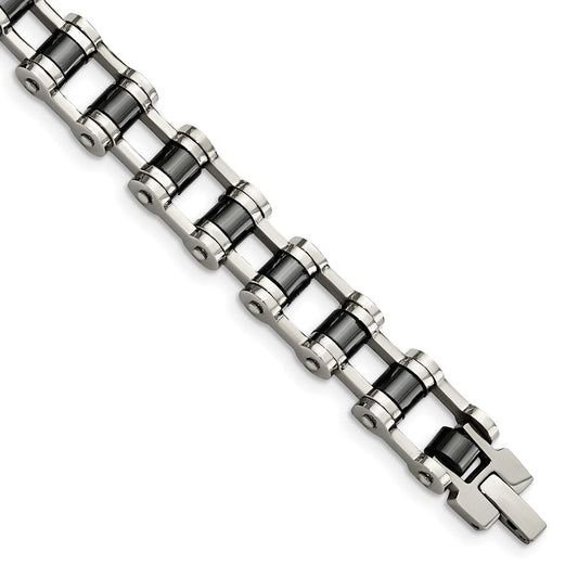 Chisel Stainless Steel Polished with Magnetic Links 8.5 inch Bracelet TBB134-8.5