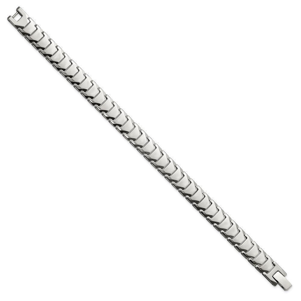 Chisel Tungsten Polished 9 inch Bracelet TUB132-9