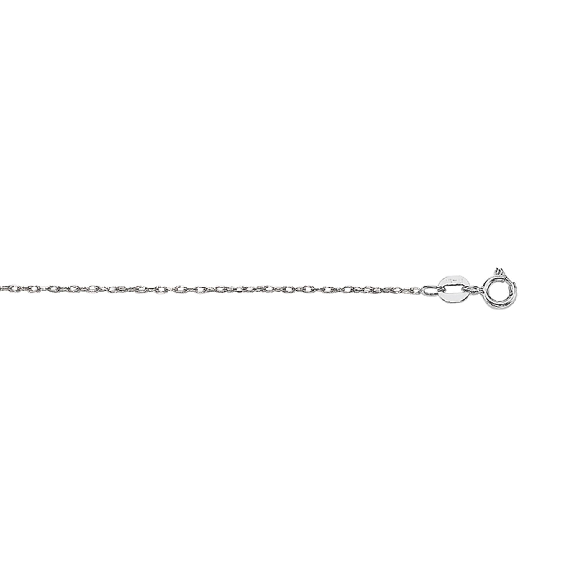 Royal Chain 14K Gold .8mm Machine Rope Chain (Carded) W4R16