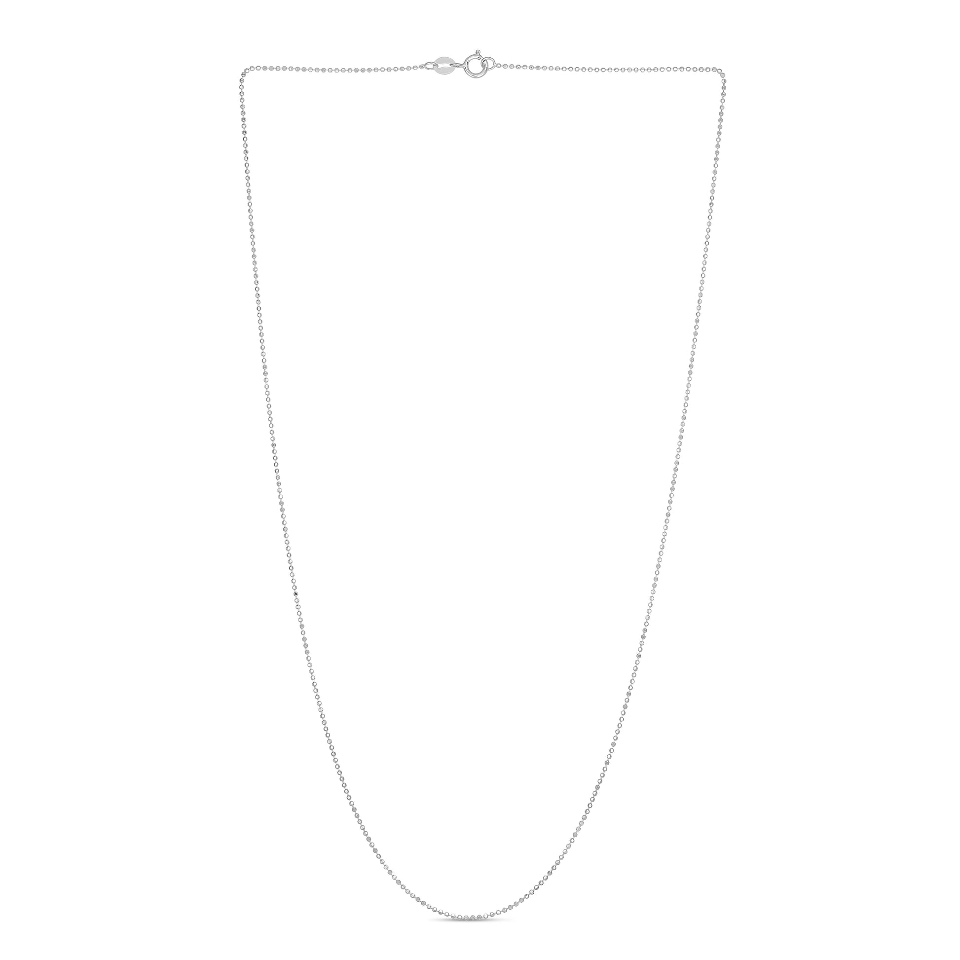 Royal Chain 14K Gold 0.9mm Diamond Cut Bead Chain WB050