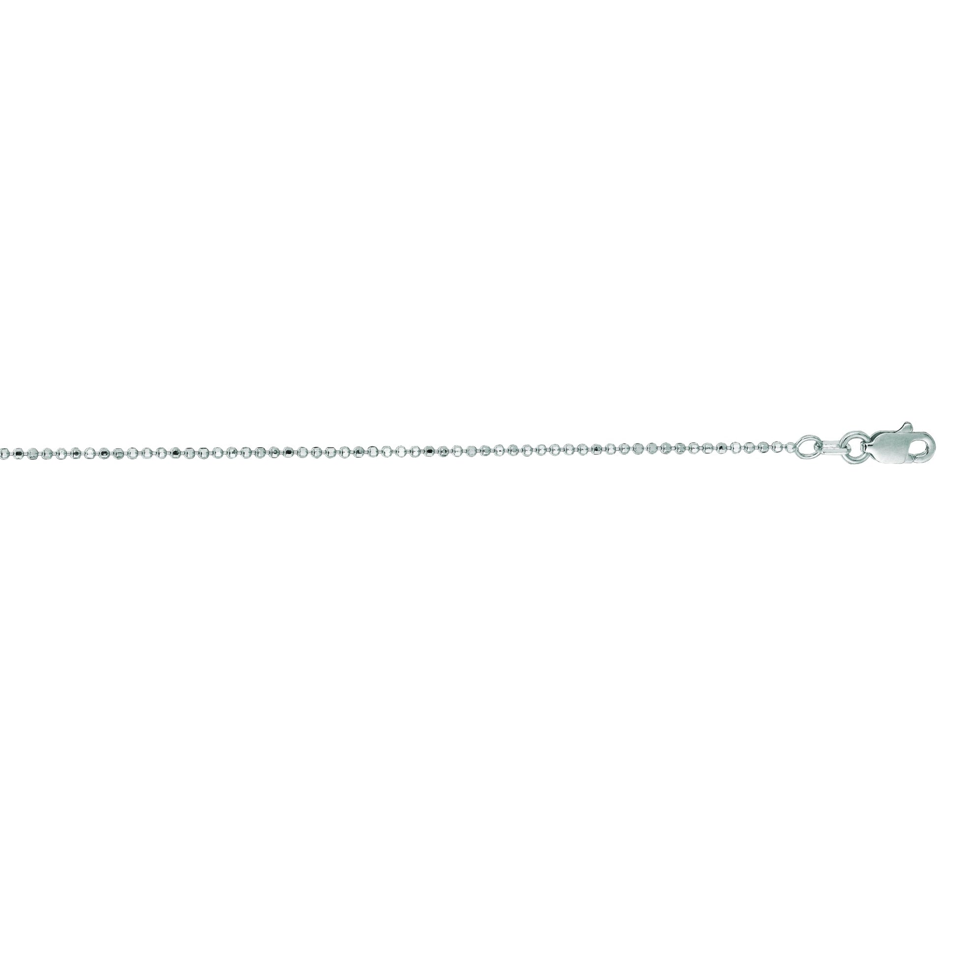 Royal Chain 14K Gold 1.1mm Diamond Cut Bead Chain WB080
